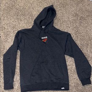 Men’s broken promises grey hoodie